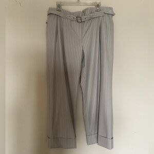 Women,s Gray Pinstripe Pants